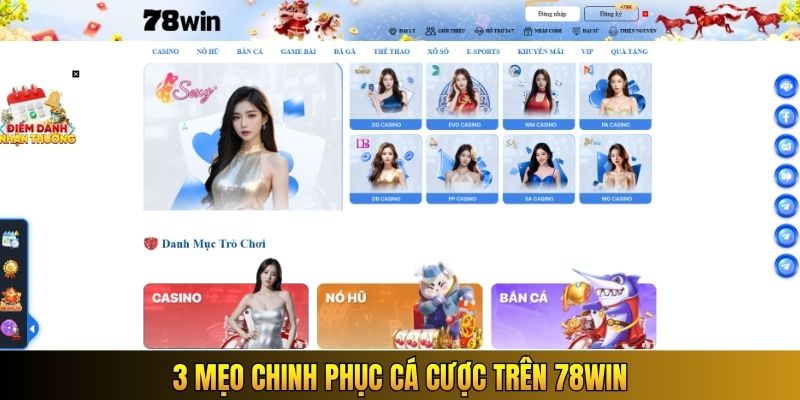 3 mẹo chinh phục cá cược trên 78WIN