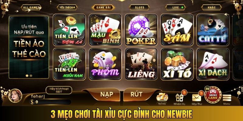3 mẹo chơi Tài Xỉu cực đỉnh cho newbie
