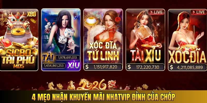 4 mẹo nhận khuyến mãi Nhatvip đỉnh của chóp