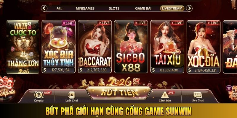 Bứt phá giới hạn cùng cổng game Sunwin