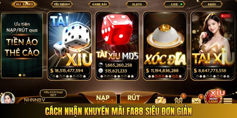 Cách nhận khuyến mãi Fa88 siêu đơn giản