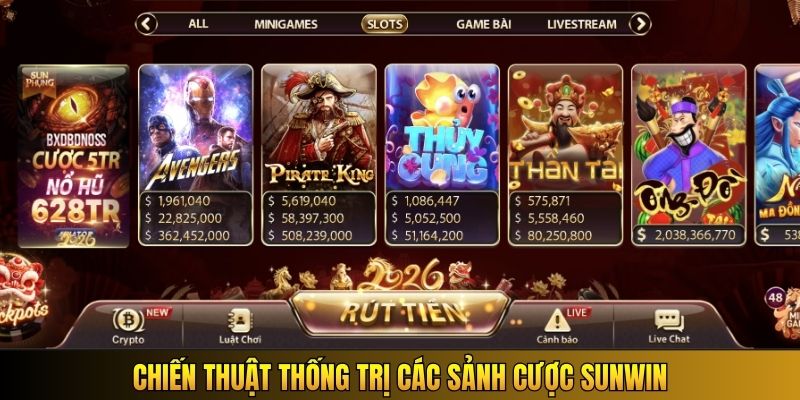 Chiến thuật thống trị các sảnh cược Sunwin