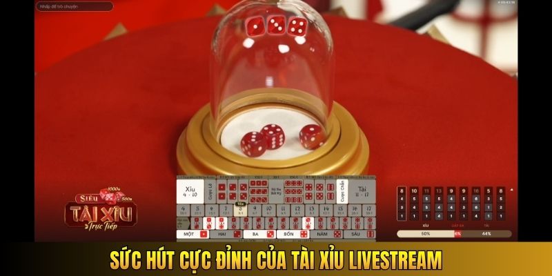 Sức hút cực đỉnh của tài xỉu livestream