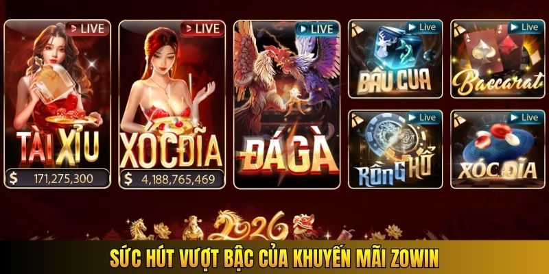 Sức hút vượt bậc của khuyến mãi Zowin