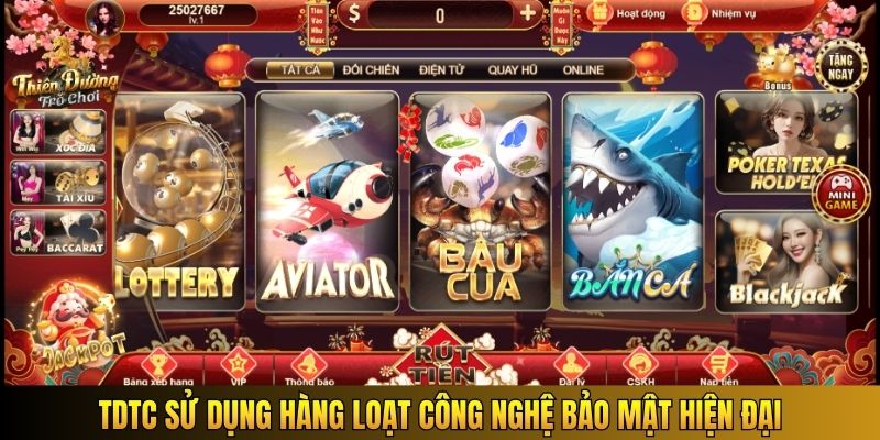 TDTC sử dụng hàng loạt công nghệ bảo mật hiện đại