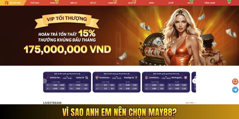 Vì sao anh em nên chọn May88?