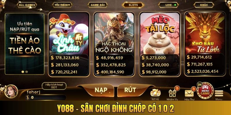 Yo88 - Sân chơi đỉnh chóp có 1 0 2